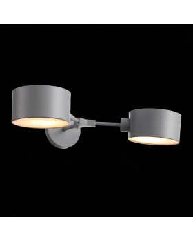 SLE183701-02 Светильник настенный Серый/Серый E14 2*60W GIMENTO-foto4