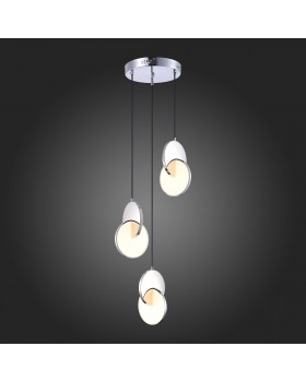 SL6107.103.03 Светильник подвесной ST-Luce Хром/Белый Хром LED 3*12W 3000K Eclisse-foto5
