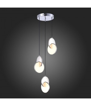 SL6107.103.03 Светильник подвесной ST-Luce Хром/Белый Хром LED 3*12W 3000K Eclisse-foto5