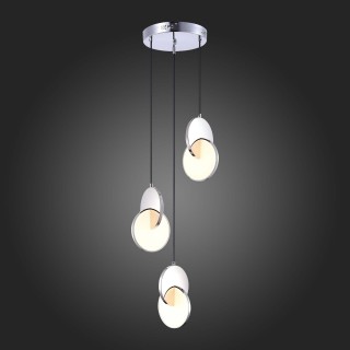 SL6107.103.03 Светильник подвесной ST-Luce Хром/Белый Хром LED 3*12W 3000K Eclisse-foto5