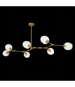 SLE154823-07 Люстра подвесная Золотистый/Прозрачный E27 7*40W RAMETTO-foto3