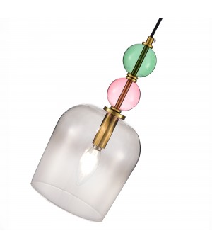 SL2000.223.01 Подвес ST-Luce Золотистый/Розовый E14 1*40W GEA-foto3