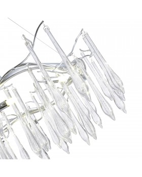 SL1660.103.10 Светильник подвесной ST-Luce Хром/Хром, Прозрачный G9 10*5W 4000K TEARDROPS-foto3