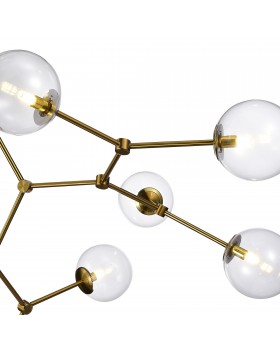 SL1506.203.08 Люстра подвесная ST-Luce Золотистый/Прозрачный E14 8*40W CHIETI-foto3