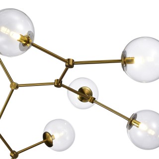 SL1506.203.08 Люстра подвесная ST-Luce Золотистый/Прозрачный E14 8*40W CHIETI-foto3