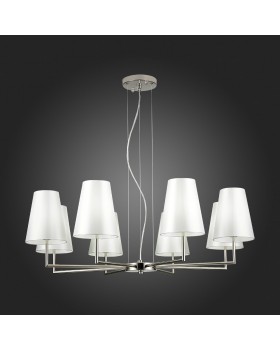 SLE105903-08 Светильник подвесной Никель/Белый E14 8*40W BELLINO-foto7