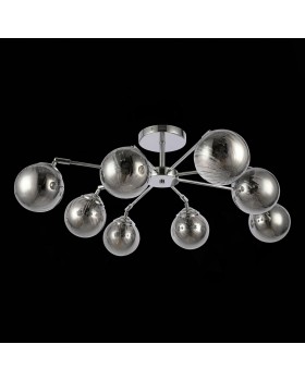 SLE102202-08 Люстра потолочная Хром/Дымчатый E14 8*40W FASIA-foto8