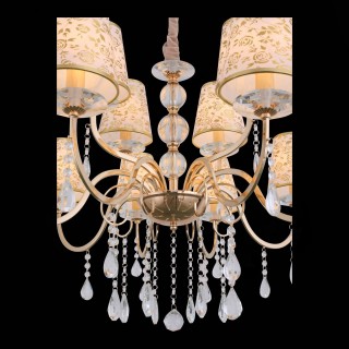 SL176.203.12 Люстра подвесная ST-Luce Золото, Прозрачный/Бежевый, Золото E14 12*40W AUMENTATO-foto6