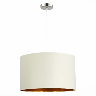 SLE300503-03 Светильник подвесной Никель/Золотистый, Светло-бежевый E27 3*40W BRESCIA-foto2