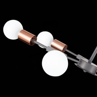 SLE106403-06 Люстра подвесная Серый, Розовое золото E27 6*60W PALARE-foto6