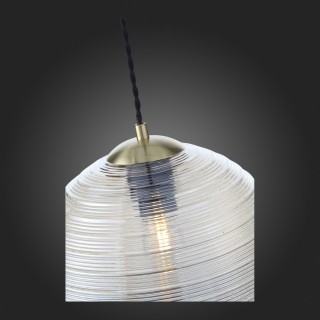 SL1051.303.01 Светильник подвесной ST-Luce Латунь/Коньячный E27 1*60W BARILLO-foto9