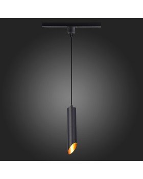 ST152.406.01 Светильник трековый Черный GU10 1*50W IP20 D60xH300 220V Без ламп Однофазная трековая система-foto4