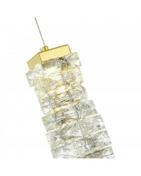 SL6010.203.08 Подвес ST-Luce Золотистый/Прозрачный LED 1*8W ESPIRA-foto3