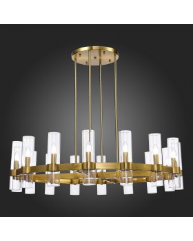 SL1237.303.16 Люстра подвесная ST-Luce Латунь/Прозрачный E14 16*15W Isla-foto4