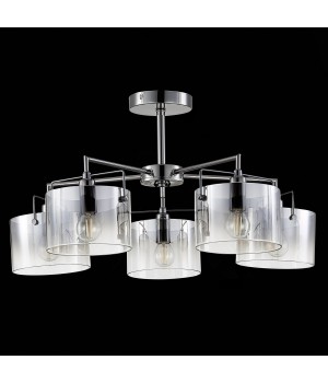SLE155602-05 Люстра потолочная Хром/Дымчатый E14 5*40W NOSTA-foto4