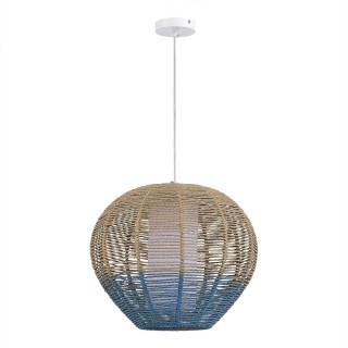 SL1514.513.01 Светильник подвесной ST-Luce Белый/Бежевый,Синий E27 1*40W VIMINI-foto2