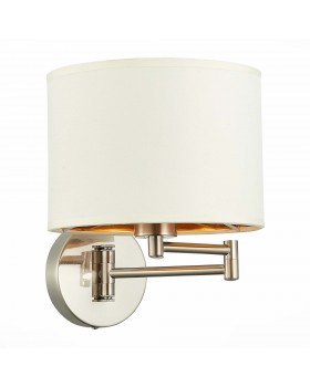 SLE300551-01 Бра Никель/Золотистый, Светло-бежевый E27 1*40W BRESCIA-foto4