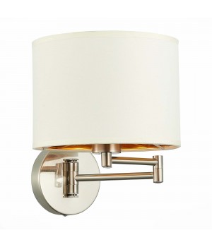 SLE300551-01 Бра Никель/Золотистый, Светло-бежевый E27 1*40W BRESCIA-foto4