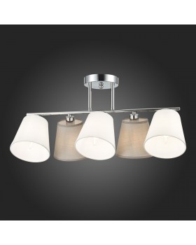 SLE300402-05 Люстра потолочная хром/белый, серый E14 5*40W PRATO-foto7