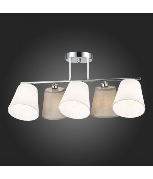 SLE300402-05 Люстра потолочная хром/белый, серый E14 5*40W PRATO-foto7