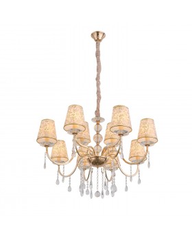 SL176.203.12 Люстра подвесная ST-Luce Золото, Прозрачный/Бежевый, Золото E14 12*40W AUMENTATO-foto2