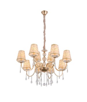 SL176.203.12 Люстра подвесная ST-Luce Золото, Прозрачный/Бежевый, Золото E14 12*40W AUMENTATO-foto2