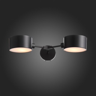 SLE183401-02 Светильник настенный Черный/Черный E14 2*60W GIMENTO-foto8