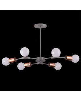 SLE106403-06 Люстра подвесная Серый, Розовое золото E27 6*60W PALARE-foto8