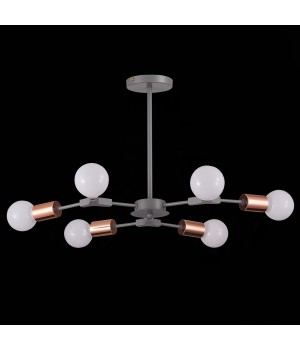 SLE106403-06 Люстра подвесная Серый, Розовое золото E27 6*60W PALARE-foto8