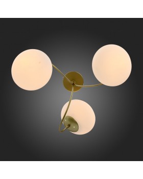 SL717.202.03 Люстра потолочная Золото/Белый E27 3*40W ACINI-foto6