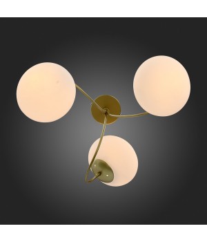 SL717.202.03 Люстра потолочная Золото/Белый E27 3*40W ACINI-foto6