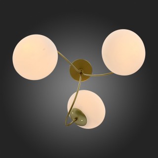 SL717.202.03 Люстра потолочная Золото/Белый E27 3*40W ACINI-foto6