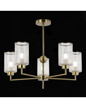 SLE1046-302-05 Люстра потолочная Бронза/Прозрачный E27 5*60W VESTRE-foto4
