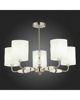 SLE107802-05 Люстра потолочная Никель/Белый E14 5*40W MILI-foto5
