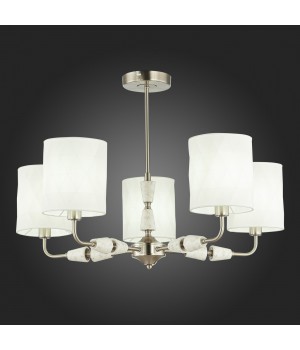 SLE107802-05 Люстра потолочная Никель/Белый E14 5*40W MILI-foto5