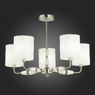 SLE107802-05 Люстра потолочная Никель/Белый E14 5*40W MILI-foto5