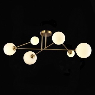 SLE2211-302-06 Люстра потолочная Латунь/Белый G9 6*5W FANTINI-foto5