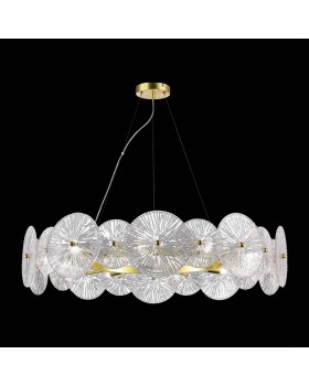 SL1657.203.10 Люстра подвесная ST-Luce Золотистый/Прозрачный E14 10*40W FLERO-foto4