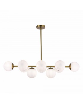 SLE1191-202-10 Люстра потолочная Золотистый/Белый E27 10*60W FRATTA-foto3