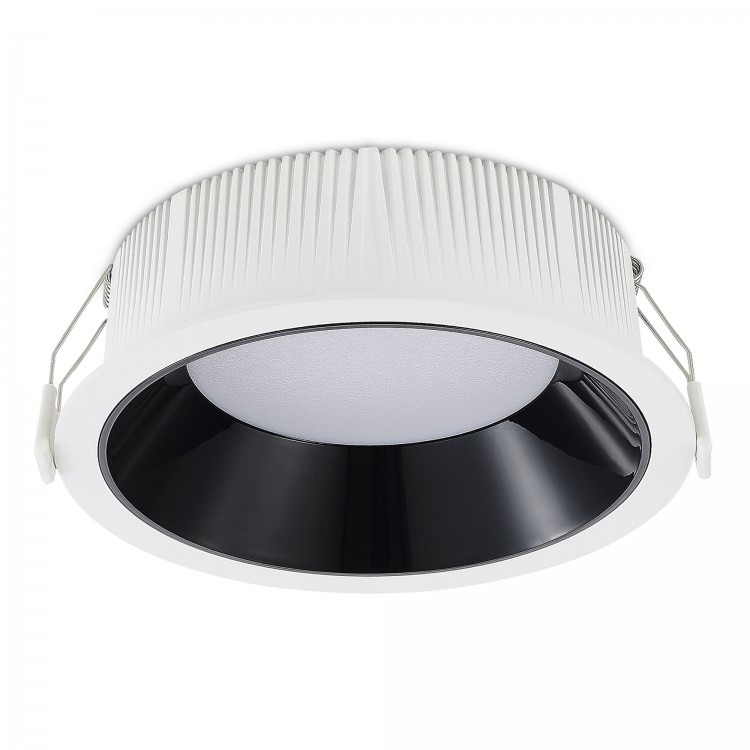 ST755.438.18 Св-к встр. Черный LED 1*18W 3000K 1 620Lm Ra80 120° IP20 D160xH60 100-240V Встраиваемые светильники