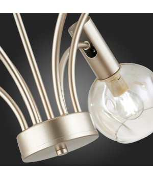 SLE104203-06 Люстра подвесная Шампань/Коньячный E14 6*40W BALCHINO-foto15