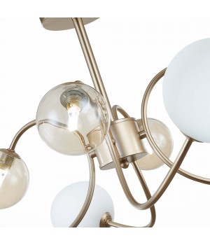 SLE220922-08 Люстра потолочная Золотистый/Белый, Янтарный G9 8*5W FORMAE-foto3