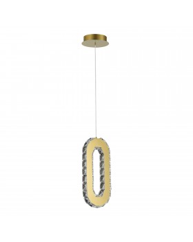 SL6506.203.01 Светильник подвесной ST-Luce Золотистый/Золотистый, Прозрачный LED 1*9W 3000K ALLUNGO-foto2