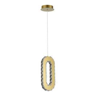 SL6506.203.01 Светильник подвесной ST-Luce Золотистый/Золотистый, Прозрачный LED 1*9W 3000K ALLUNGO-foto2