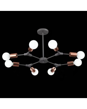 SLE106403-08 Люстра подвесная Серый, Розовое золото E27 8*60W PALARE-foto11