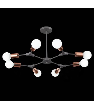 SLE106403-08 Люстра подвесная Серый, Розовое золото E27 8*60W PALARE-foto11