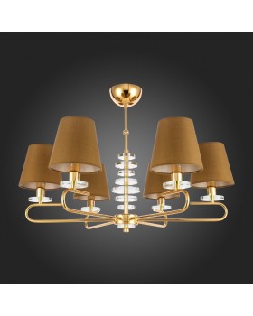 SL1139.203.06 Люстра подвесная Французское золото/Бежевый E14 6*40W ESCALLA-foto8
