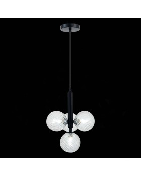 SLE220343-04 Люстра подвесная Черный/Прозрачный G9 4*5W Salerno-foto4