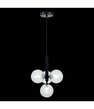 SLE220343-04 Люстра подвесная Черный/Прозрачный G9 4*5W Salerno-foto4