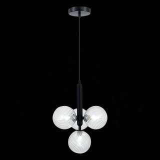 SLE220343-04 Люстра подвесная Черный/Прозрачный G9 4*5W Salerno-foto4